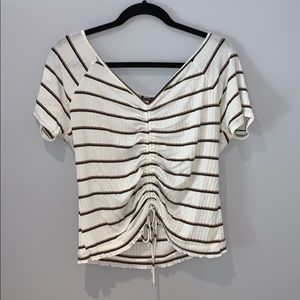 1X White Crop Top Charlotte Russe Plus